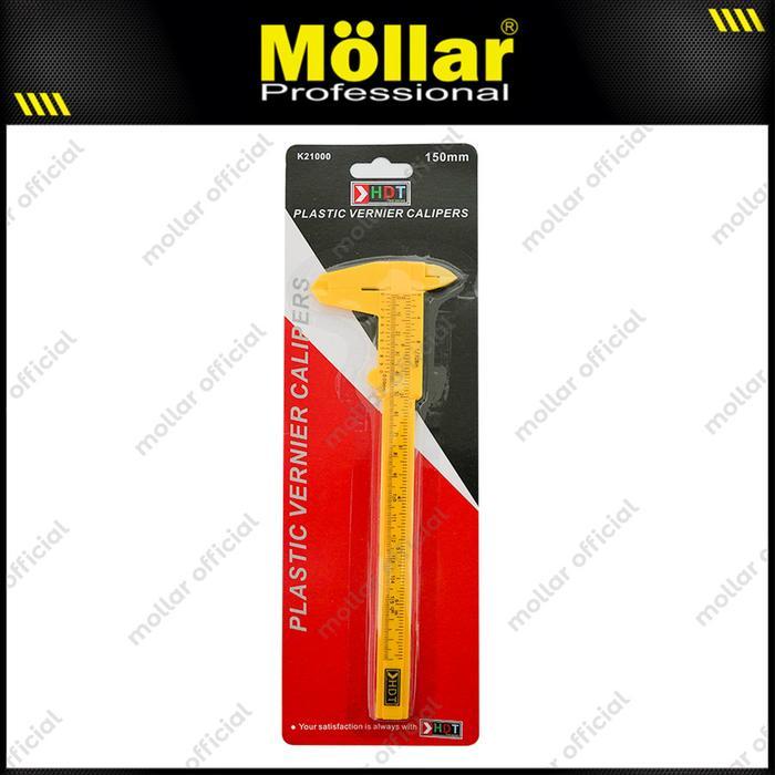 HDT Sigmat Sketmat Jangka Sorong Plastik Vernier Calipers Manual 6 inch (150mm)