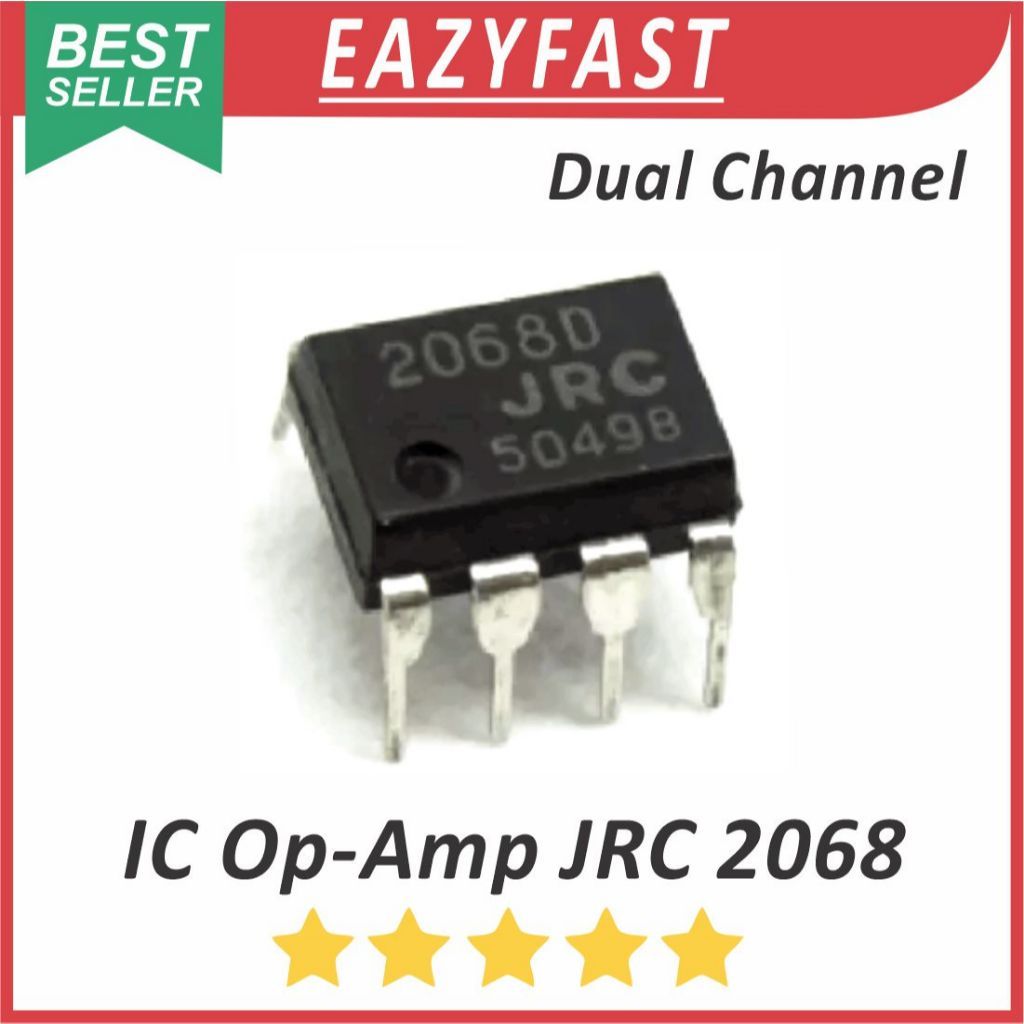 IC Dual Op Amp Low Noise JRC2068 JRC 2068 D DIP Transistor Chip JRC2068D Operational Amplifier Ampli