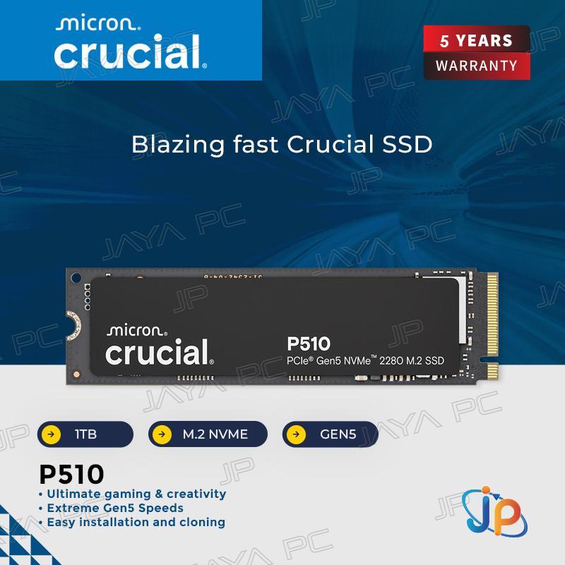 Micron Crucial SSD P510 M.2 2280 Pcie Gen5 Nvme 1TB - SSD M2 1 TB