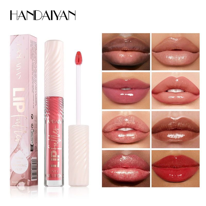 Cermin Hyaluronic Acid Lip Glaze Transparent Moisturizing Fine Gloss Lip Gloss Handaiyan Lip Glaze W