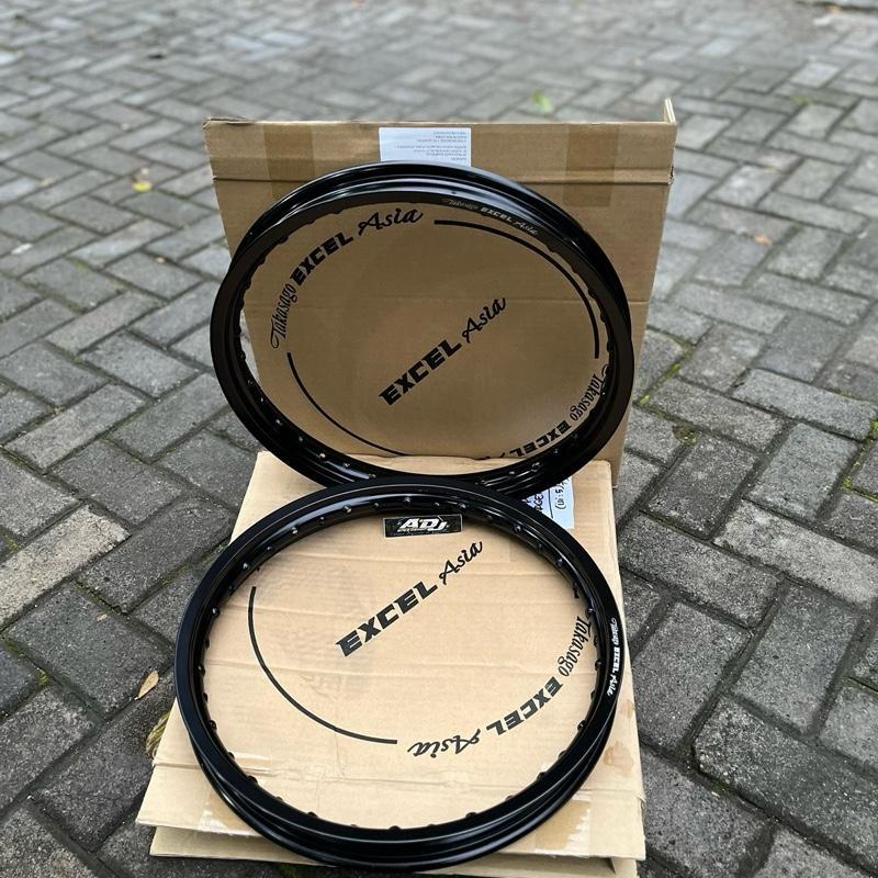 (1pcs) VELG TAKASAGO EXCEL ASIA HITAM GLOSSY R17 140/160/185 PELEK TK TAKASAGO EXCEL ASIA R17