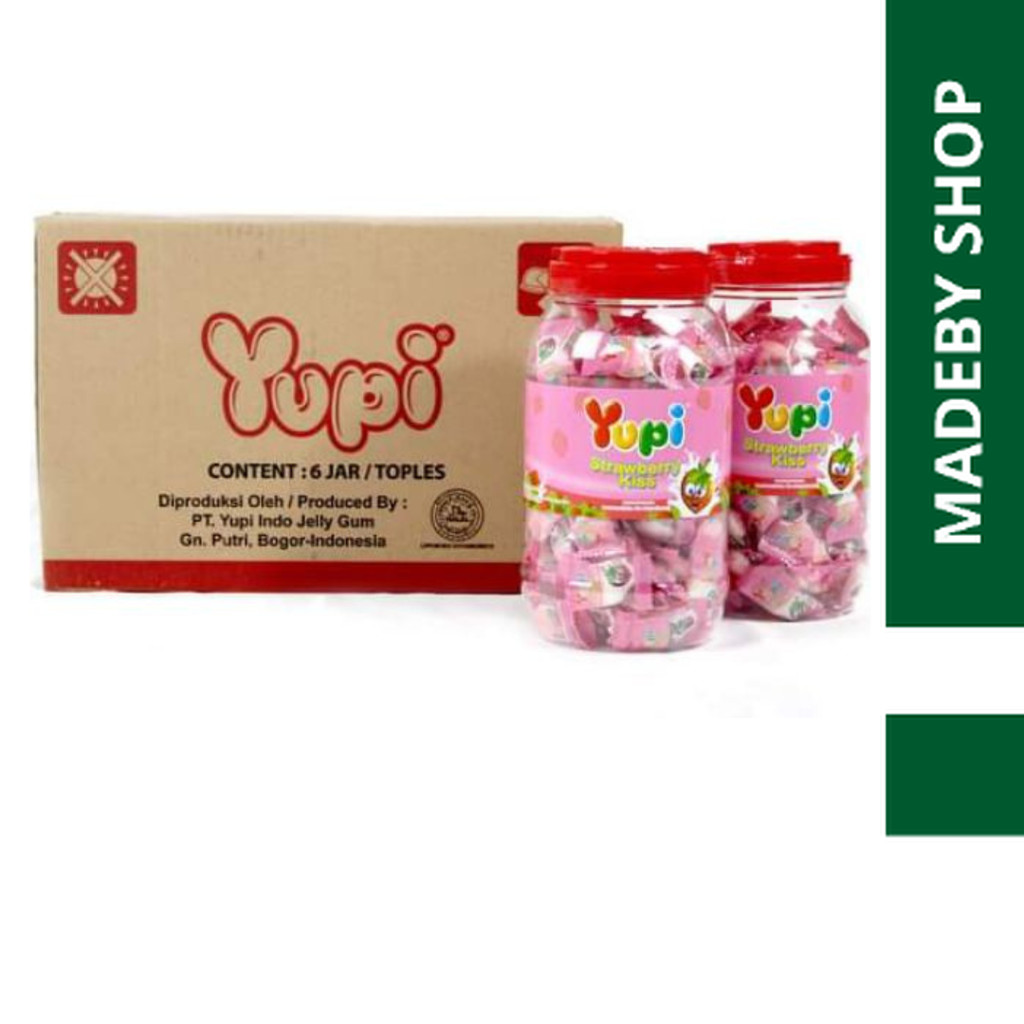 YUPI TOPLES STRAWBERRY KISS 1 DUS ISI 6 TOPLES