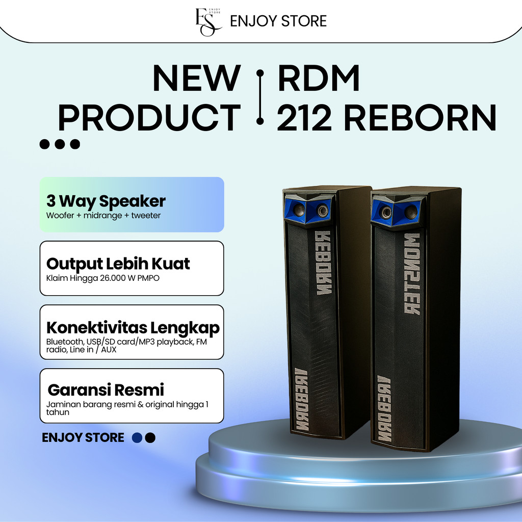 ROADMASTER - Monster 212 Reborn Speaker Active Bluetooth | Garansi Resmi 1 Tahun