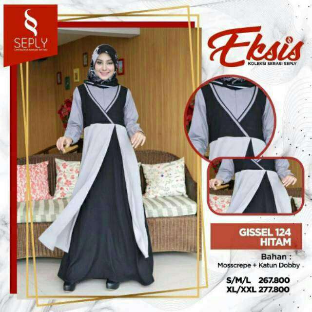 GAMIS DEWASA SEPLY 124 HITAM