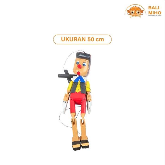 Boneka Pinokio - Pinokio - Pinokio Kayu - Gantungan Pinokio - 50 cm