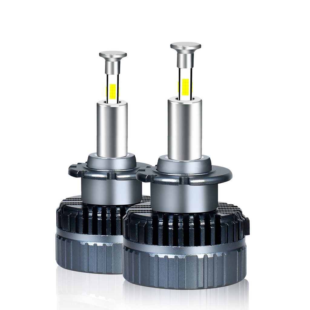 2Pcs Integrated Copper LED Headlight Bulbs D1S D2S D3S D4S D5S Plug-and-Play Suitable for Car Headli