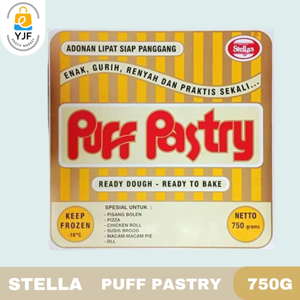 Stella Puff Pastry 750g / Adonan Lipat Siap Panggang / Pastry Instan / Kulit Puff Pastry