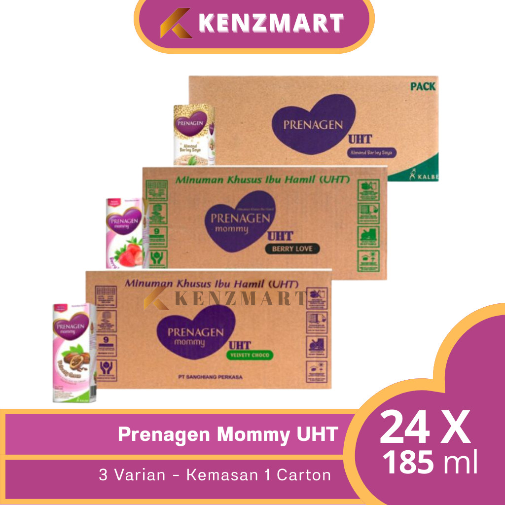 [ Promo ] || Prenagen UHT 24 X 185ml / Susu Bernutrisi Ibu Hamil Siap Diminum / Kemasan 1 Karton