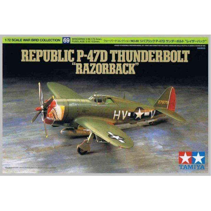 Tamiya 60769 1/72 P-47D THUNDERBOLT Razorback