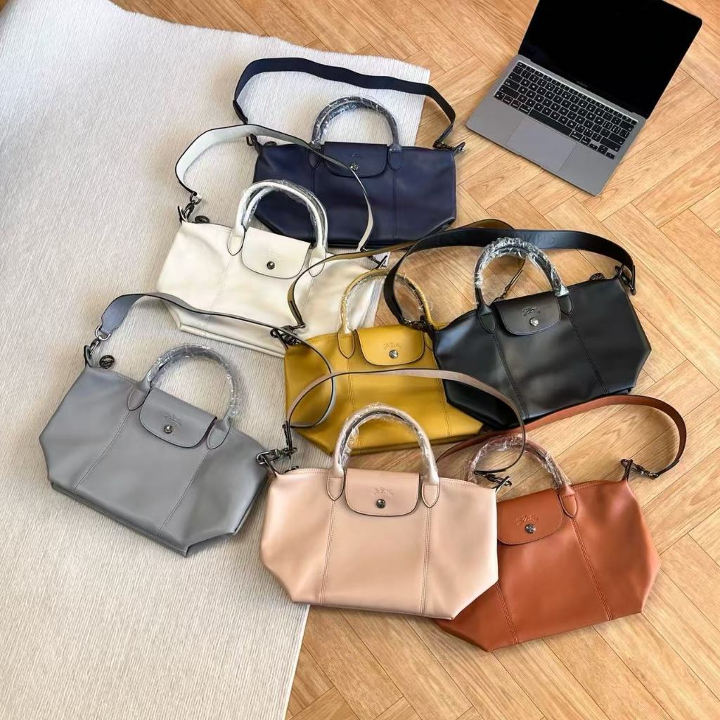 LGP Lady‘s 2025 Counter Latest Le Cuir Series Small Size Seven Colors Soft Sheep Leather Tote Bag Cr