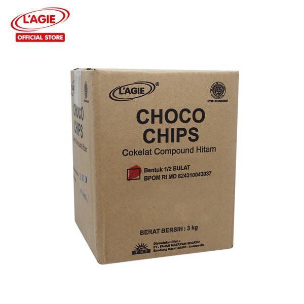LAGIE Choco Chips 1/2 bulat coklat 3 Kg