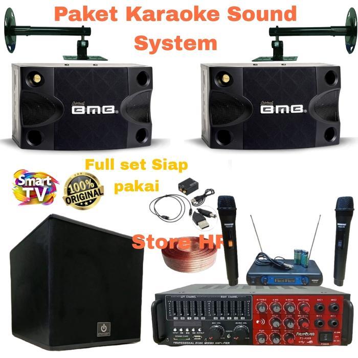 Paket Speaker Karaoke BMB Sound System original subwofer 12 " inch
