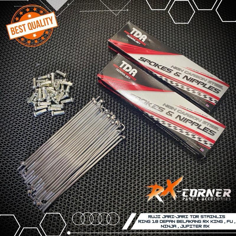 RUJI JARI JARI TDR STANLIS VELG 18 DEPAN BELAKANG RX KING FU NINJA MX