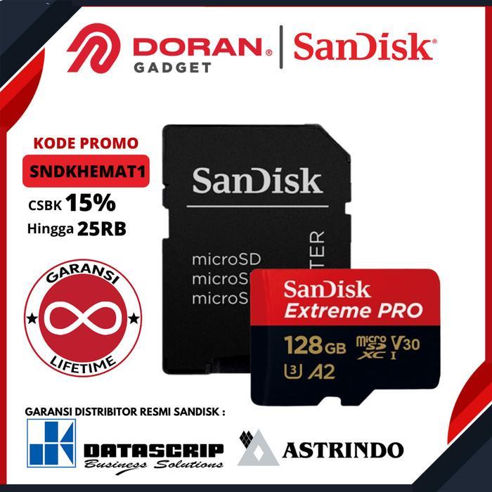SANDISK EXTREME PRO MEMORY MICRO SD UHS-I 128GB - MICRO SDHC 128 G