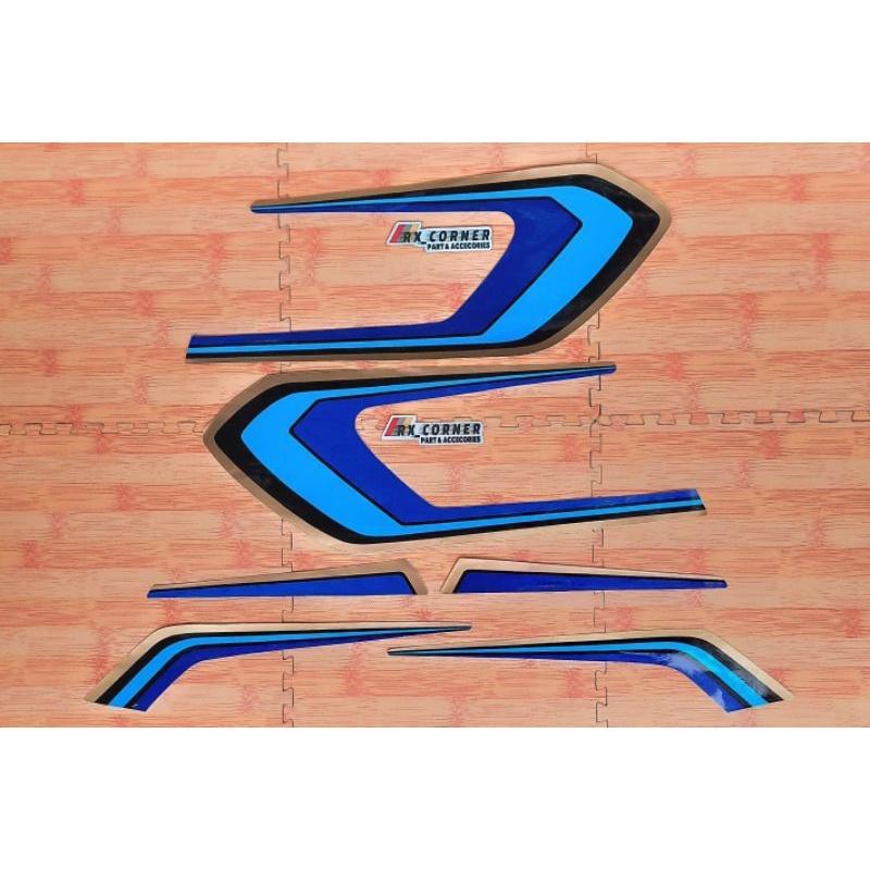 STRIPING RX SPESIAL STIKER POLET RX SPESIAL SET TANGKI HITAM
