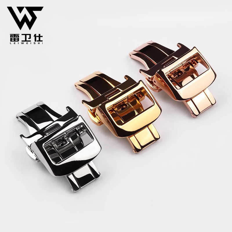 16mm 18mm 20mm Stainless Steel Wat Buckle Leather Rubber Wat Band Deployment Clasp men wome For JAEG