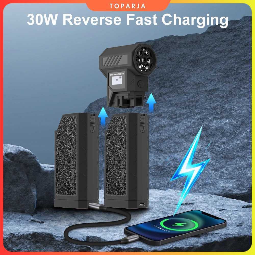 Air Duster Blower Mini Turbo Jet Fan 8000mAh 245W with Nozzle - C29 - Taffware