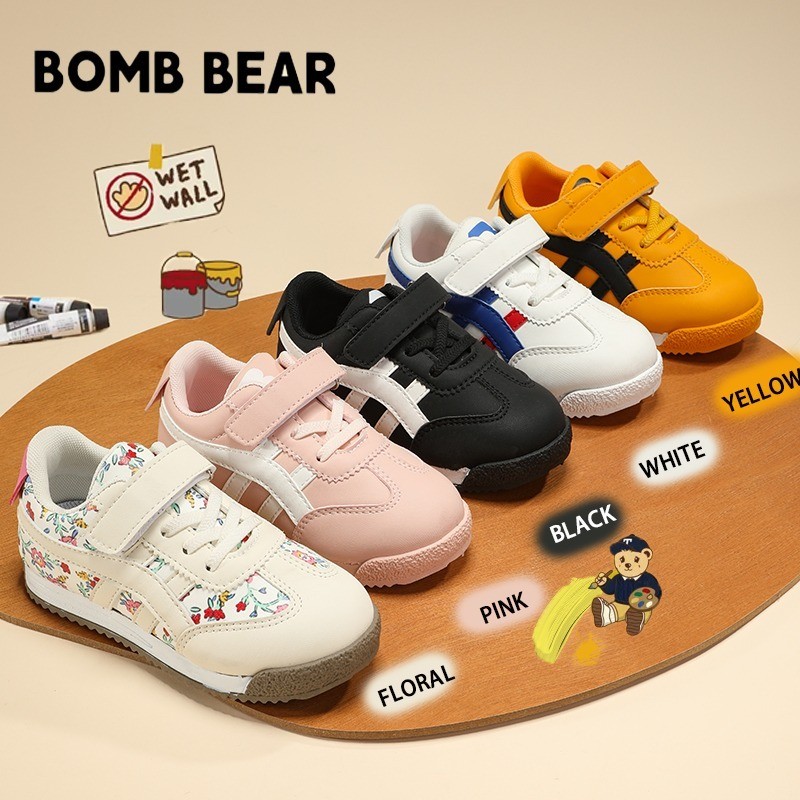 KICKSNKIDS Sepatu Premium Sekolah Anak TK SD YN6503 Kids Sneakers Umur 3-13 Tahun