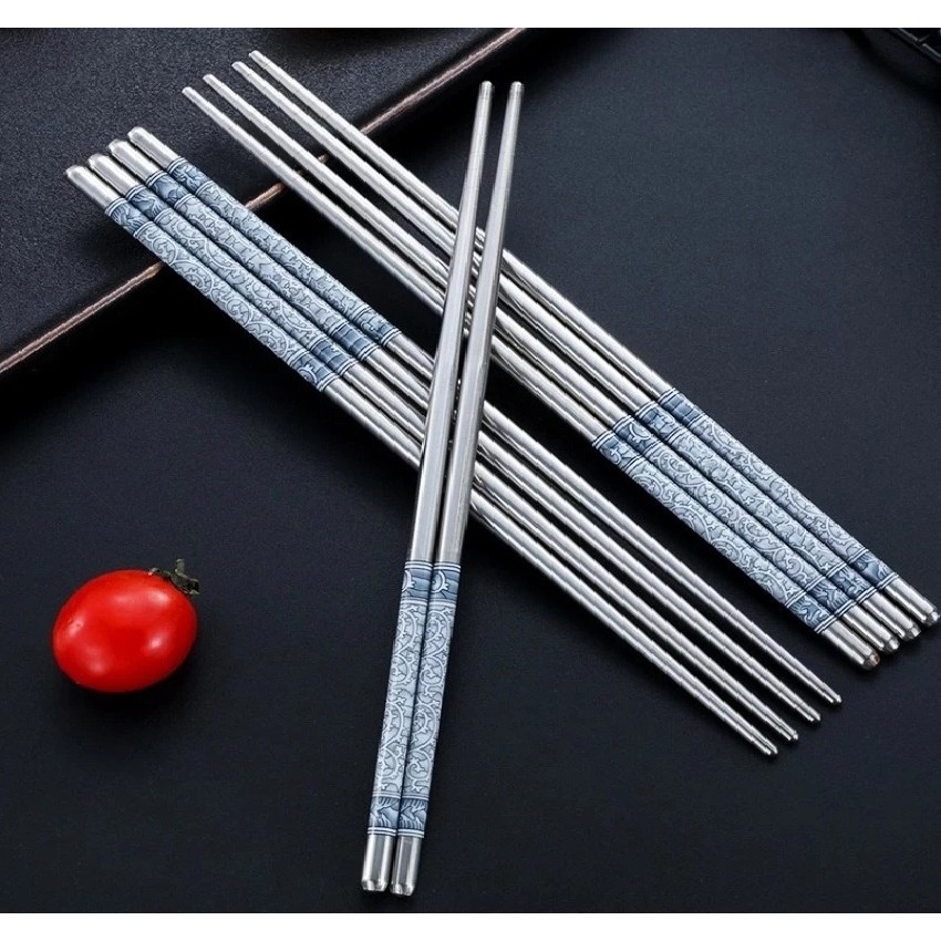 Sumpit Stainless Steel Sus 304 Satu Pasang Polos — 8