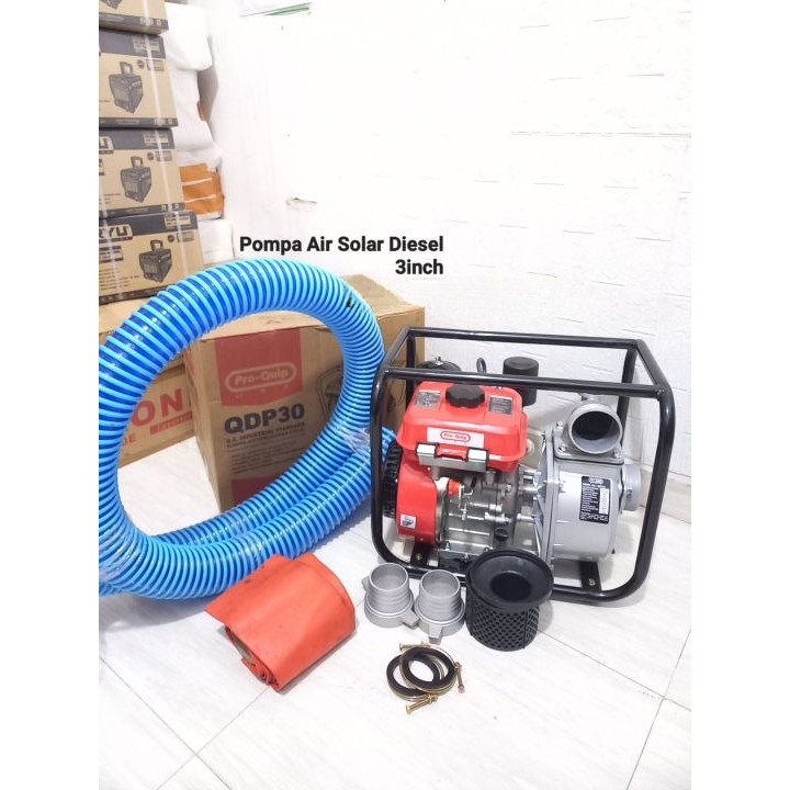 Waterpump 3" DIESEL PROQUIP QDP30 SOLAR / Water pump Alkon Pompa Air Irigasi Sawah Ladang Kebun 3 In