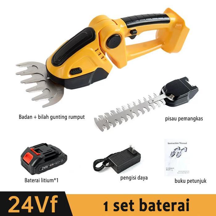 PROMO  MAKITA 2x 24V Baterai 2in1 Alat Potong Rumput Elektrik Mesin Pemotong Rumput Cordless Garden 
