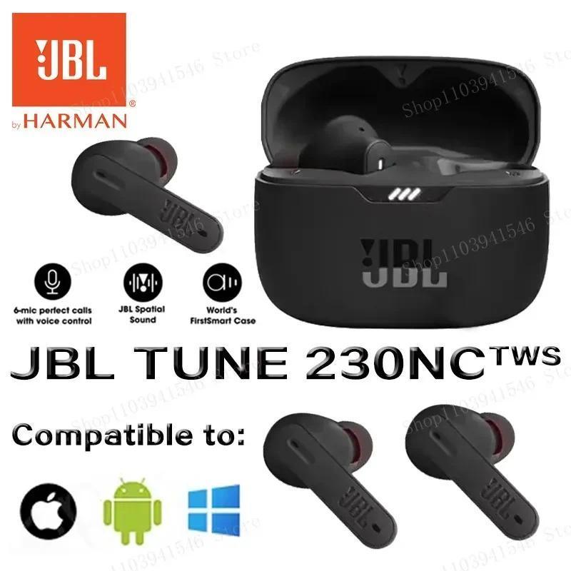 Original JBL Tune 230nc TWS Wireless Bluetooth Headset Stereo Bass Waterproof Sports Earphone with M