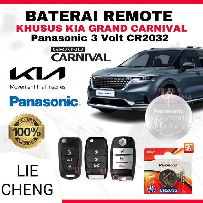 LC BATERAI REMOTE KIA GRAND CARNIVAL ORIGINAL PANASONIC CR2032 - BATTERY REMOTE KIA GRAND CARNIVAL  