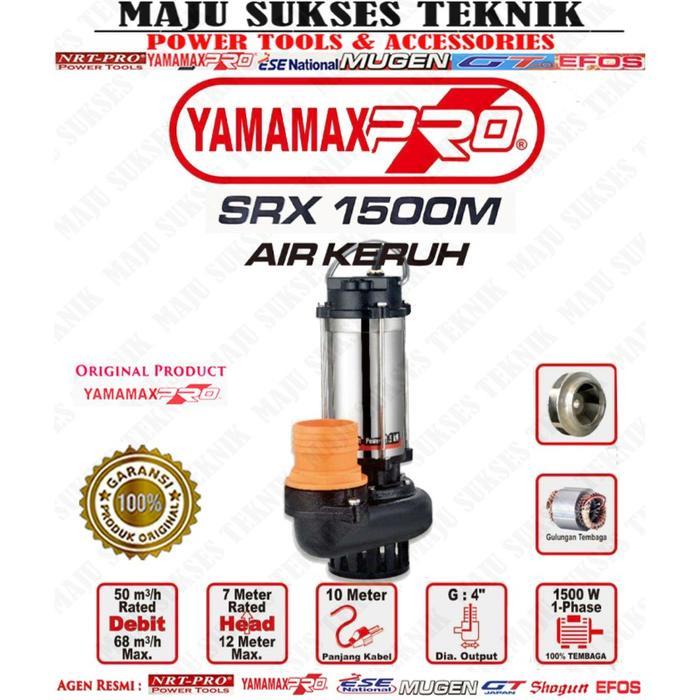 YAMAMAX PRO SRX 1500 Pompa Celup Air keruh - Submersible Pump 4 inch
