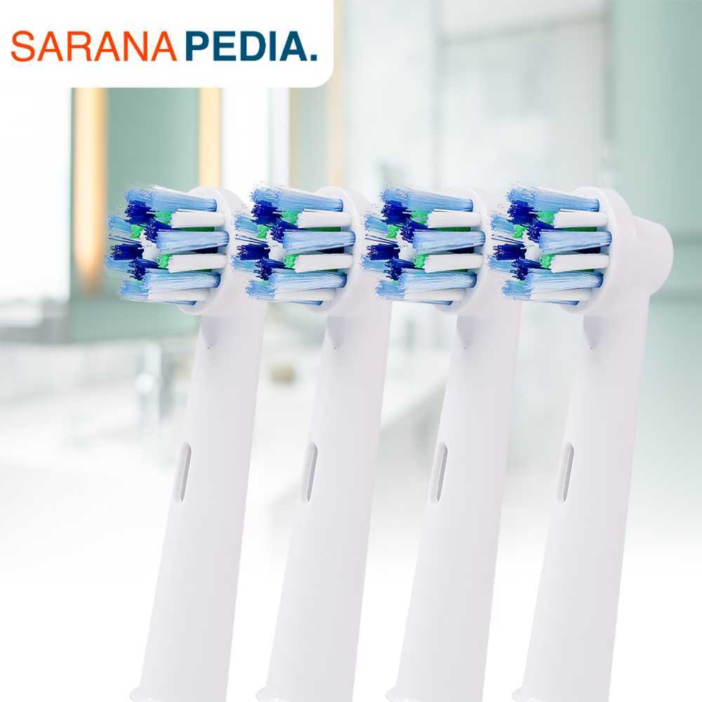 Saranapedia Pengganti Kepala Sikat Gigi Elektrik Oral-B 4 PCS