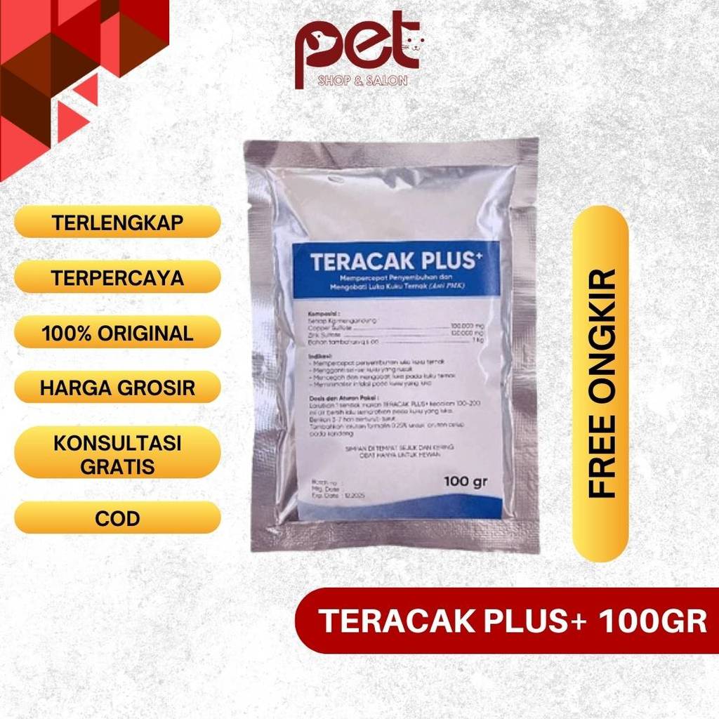 Teracak plus 100 gr - Obat luka kuku sapi - Obat pmk - Obat Luka kuku Sapi PMK - Claw Dip 100 gr - O