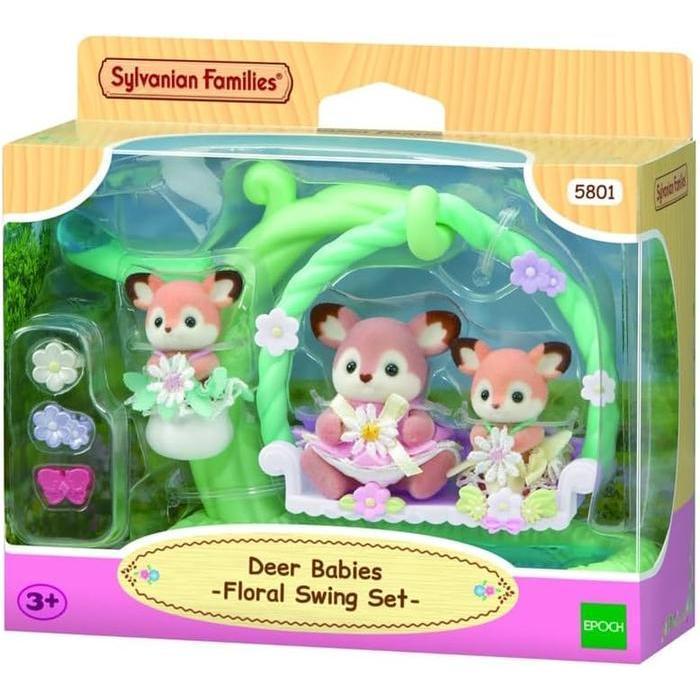 Deer Babies Floral Swing Sylvanian Families 58010 Dolls Toys PStore27