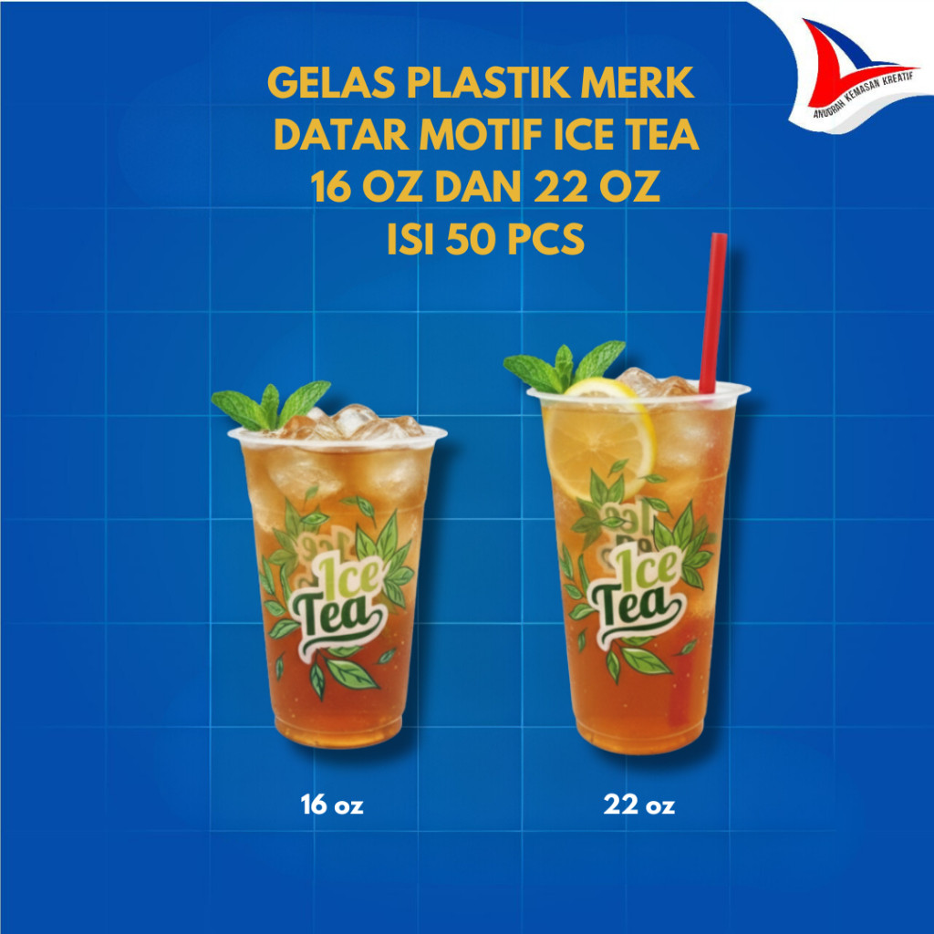 Gelas Sjp 16 Oz Ice Tea Gelas Plastik 16 Oz dan 22 Oz Isi 50 Pcs Promo Cod Murah