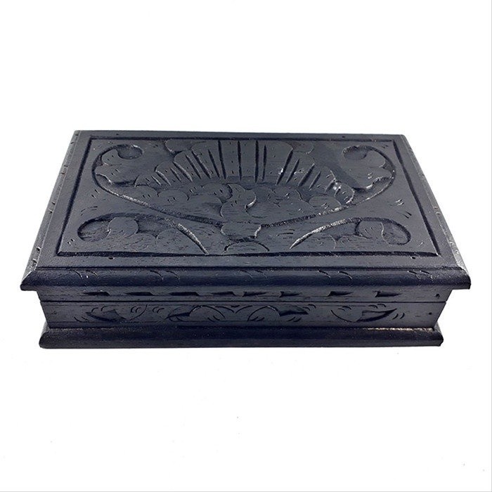 Box Kotak Kayu Ukir Tempat Perhiasan Pusaka Jimat Mustika Termuarah ACF7878