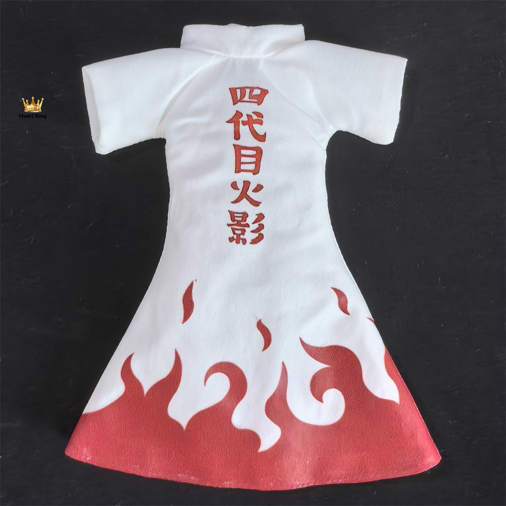 Handmade 1/12 NARUTO The Fourth Hokage Namikaze Minato SHF 2.0 Cloth Cloak Accessory Anime Action Fi