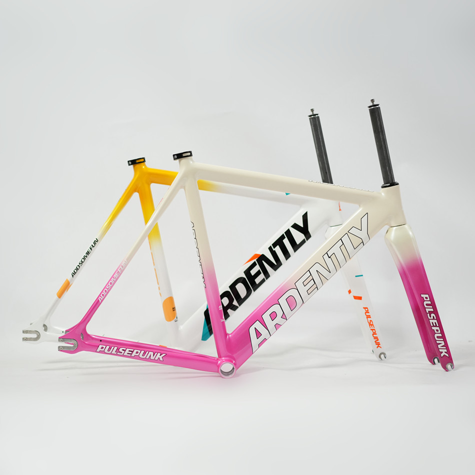 Ardently PULSE PUNK Frameset, Track Fixie Bike Frame and Fork, Single Speed Bicycle Parts, 700C 6069