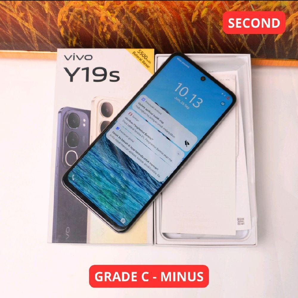 VIVO Y19S 4/64 GB GRADE C - MINUS HP SECOND ORIGINAL SINAR MUTIARA CELL (11739)
