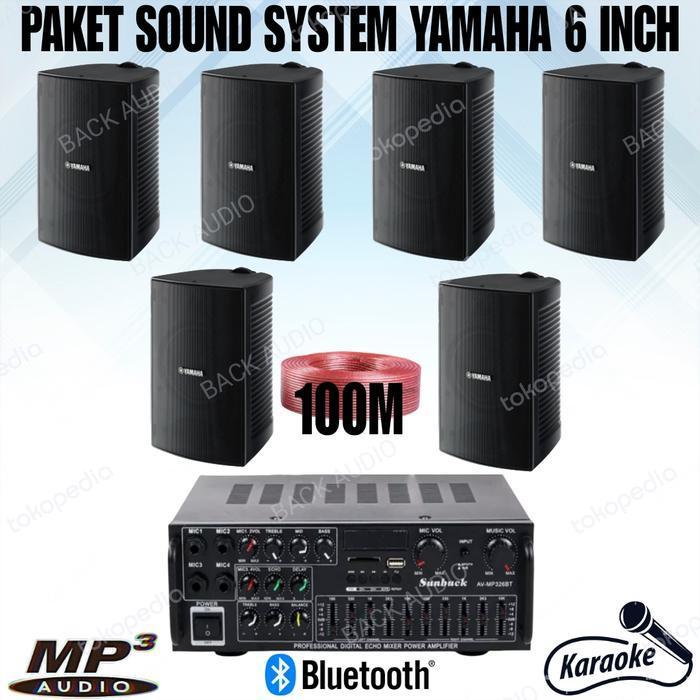 PAKET SOUND YAMAHA CAFE DAN RESTORAN 6 SPEAKER YAMAHA PAKET KOMPLIT