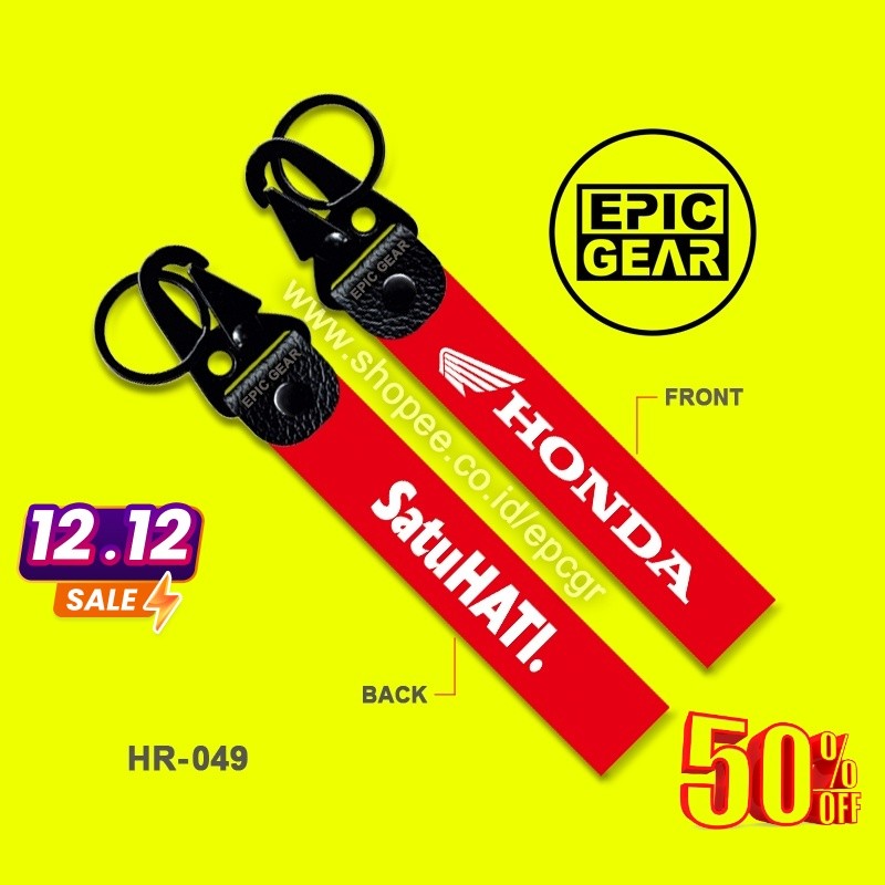 HIGH QUALITY GANTUNGAN KUNCI HONDA SATU HATI KEYCHAIN SEPEDA MOTOR PREMIUM BEAT GENIO SCOOPY VARIO A