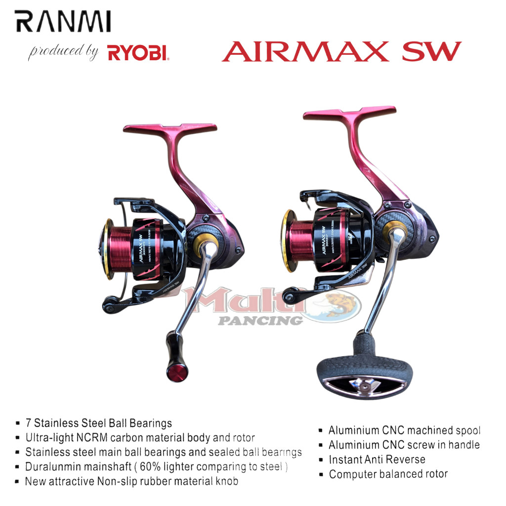 REEL RYOBI RANMI AIRMAX sw