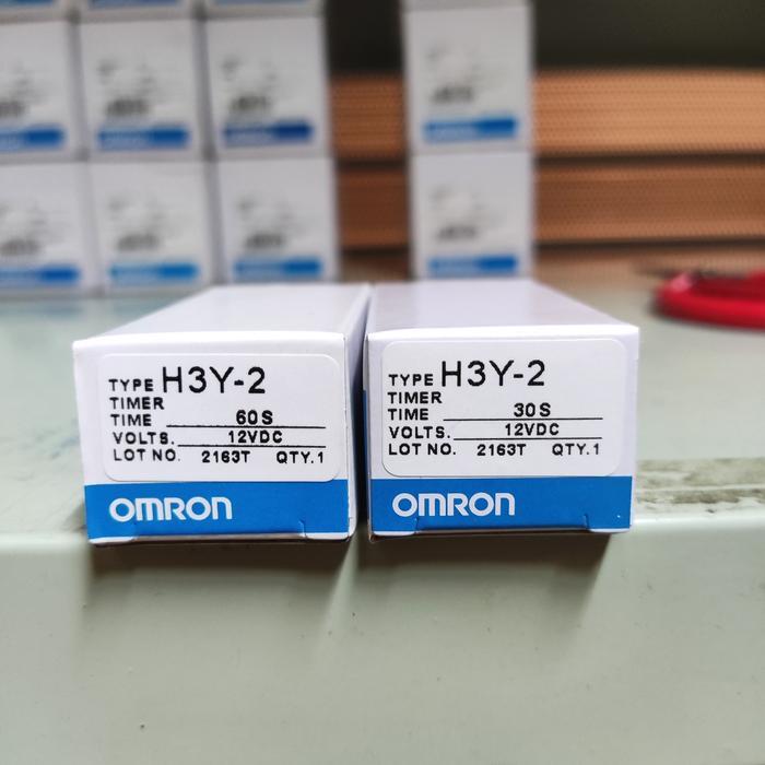 TIMER OMRON H3Y-2 12VDC 30S 60S / H3Y 2 12V DC 30 DETIK 60 DETIK DC12 - 30 DETIK
