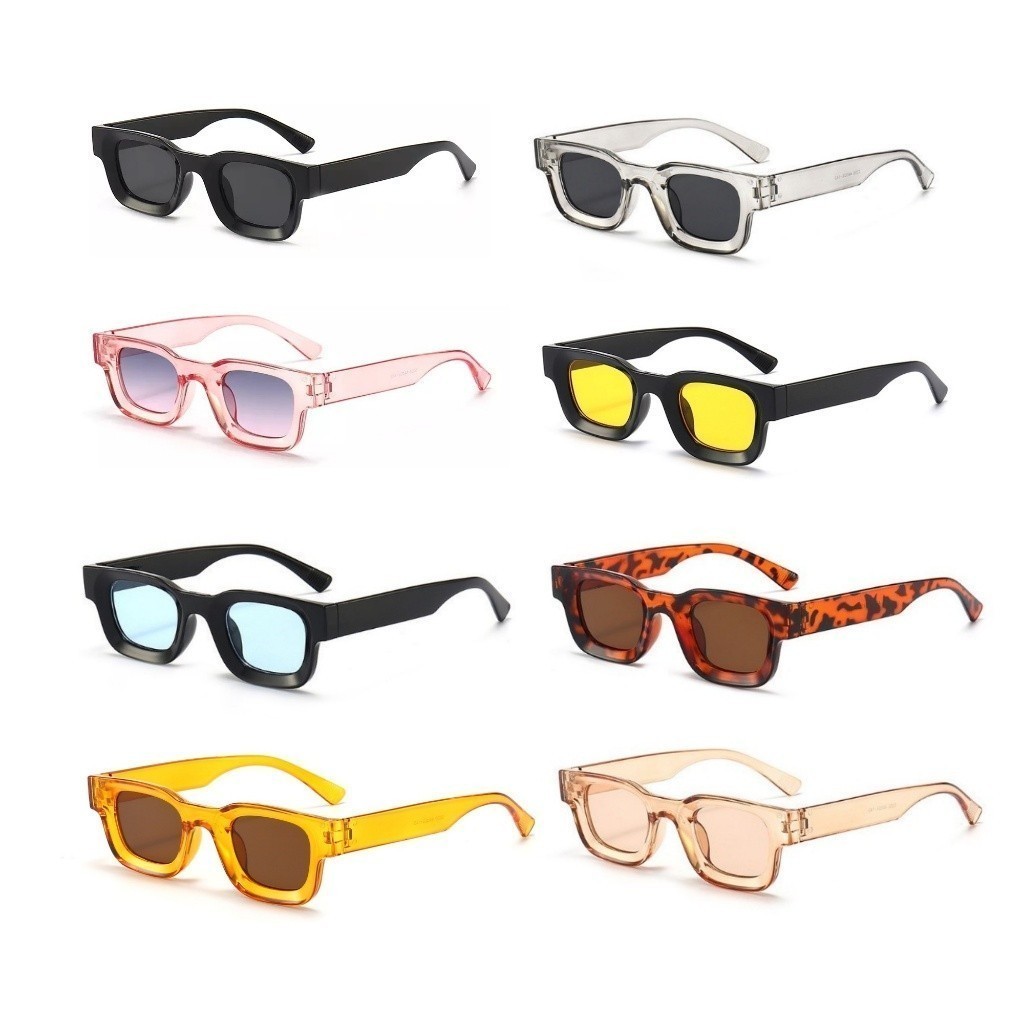 LUSHLAB - KACAMATA PERSEGI - Kaca Mata Vintage Pria Wanita Fashion Anti Radiasi Kekinian Murah Medan