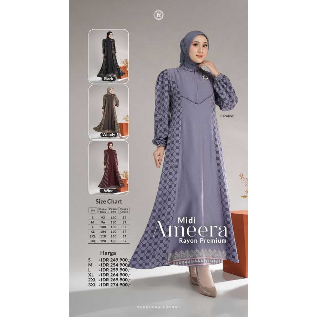 #NADHEERA#AMEERA#BAJUMUSLIM#GAMIS#DRESS#ABAYA#BAJULEBARANTERBARU#