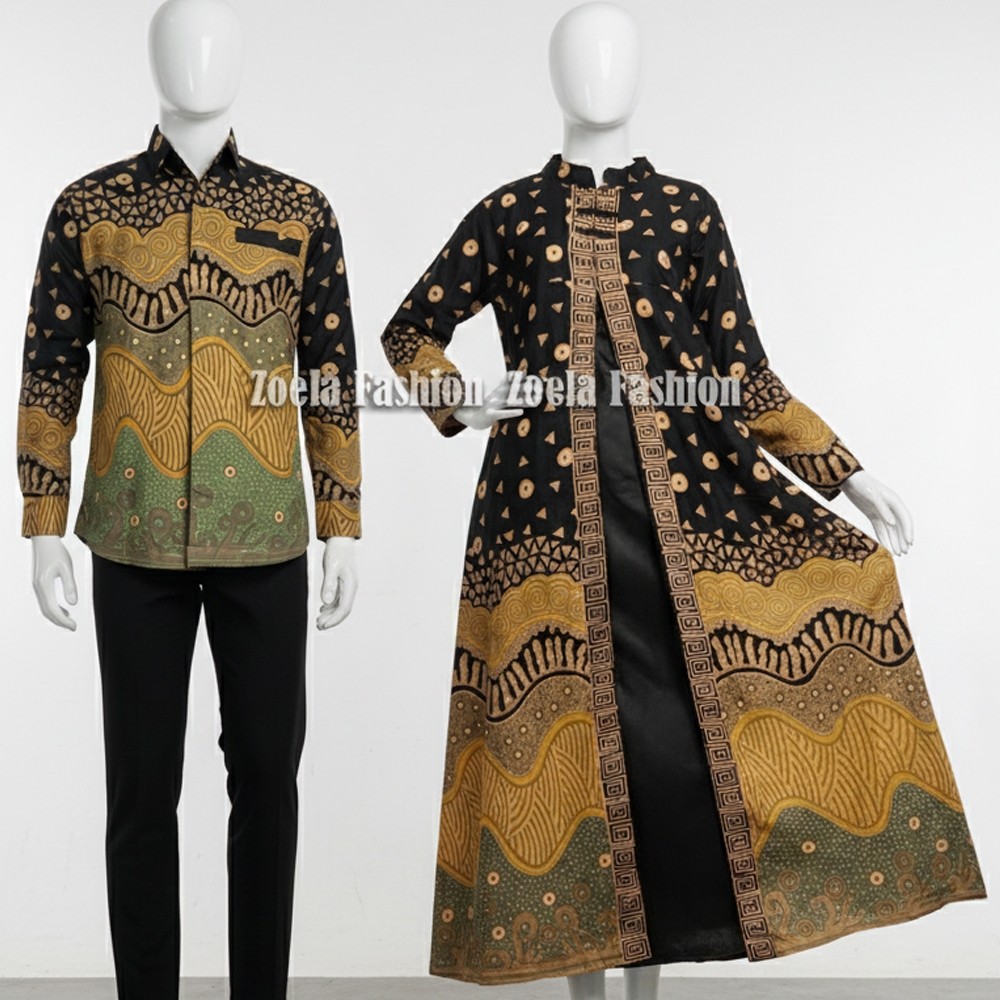 Nafiko Fashion Couple Batik Modern Jumbo LD 120 130 140 Katun Halus Solo