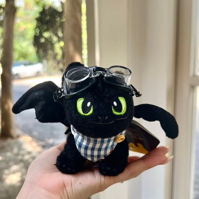 How To Train Your Dragon Toothless Plush Doll Bag pendant Standing Toothless Plush keychain Toy Bag 