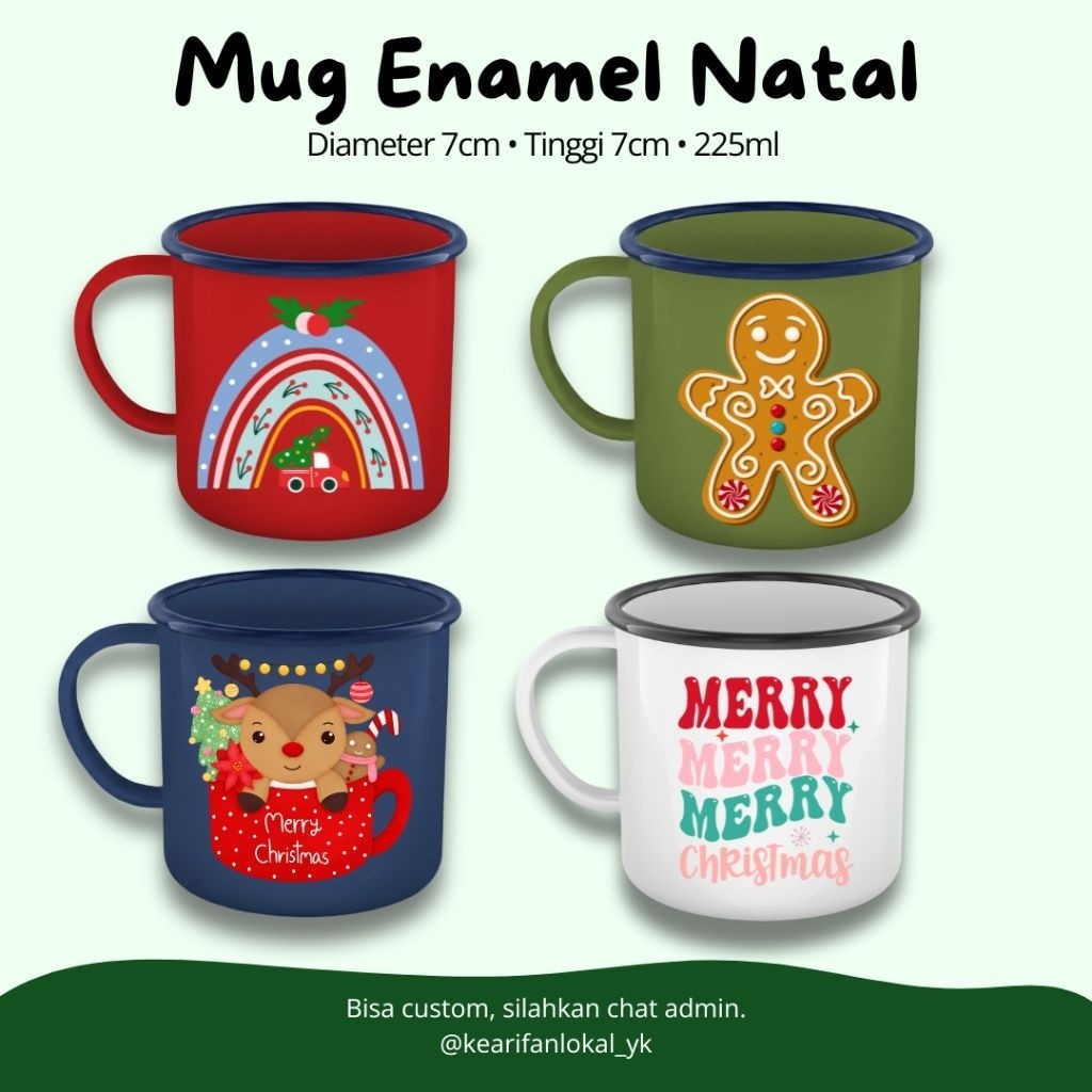 Hampers Natal dan Souvenir Mug Enamel Paket Eka