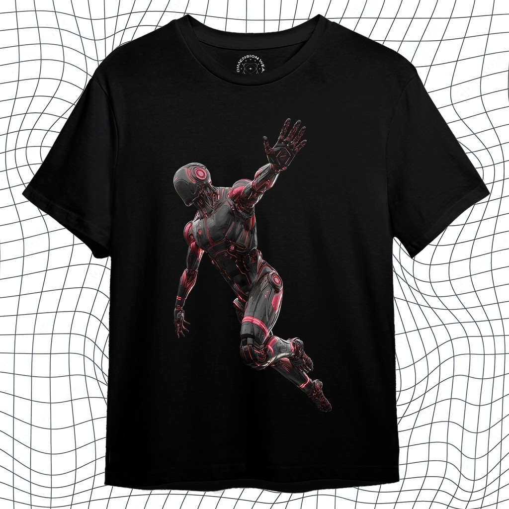 3DimensionWear - Kaos Distro Premium Original 3D Crimson Tech Warrior - DM1588