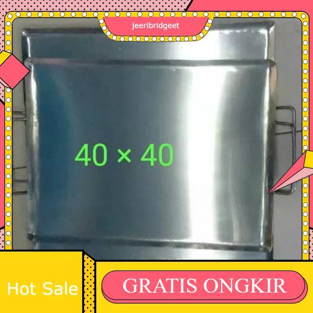 Wajan panggangan roti / wajan persegi panggangan sosis / wajan plat panggangan roti martabak 40cm