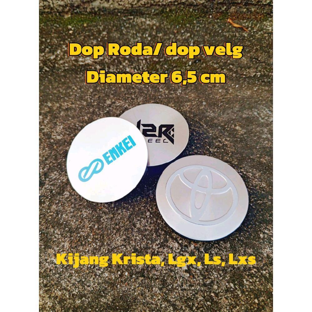 Dop roda/dop velg mobil diameter 6.5 cm dan 6 cm untuk mobil kijang