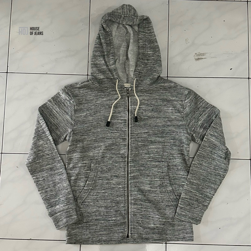 Jaket Aeropostale Zipper Sisa Export Misty Grey