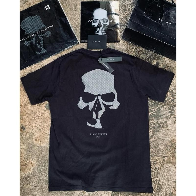 Rucas Edition "Hand Stitch" Monogram Skeleton Tee